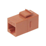 Cat.6 Inline Coupler w/Keystone Latch Orange - oneprizes.com