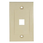 1Port Keystone Wallplate Ivory Decora Type - oneprizes.com