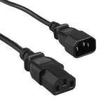 3Ft 14 AWG Computer Power Cord Extension Cable (IEC320 C13 to IEC320 C14) - oneprizes.com