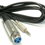 10Ft XLR Female to 3.5mmm Stereo Male Cable - oneprizes.com
