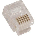 RJ12 (6P6C) Plug for Solid Round Wire 100pk - oneprizes.com