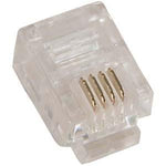 RJ11 (6P4C) Plug for Solid Round Wire 100pk - oneprizes.com