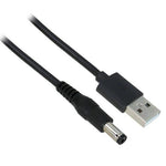 3Ft USB 2.0 A Male to DC ID 2.5mm OD 5.5mm Power Cable - oneprizes.com
