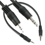 1Ft 3.5mm Stereo-M/2.5mm Stereo-M Speaker/Headset Cable - oneprizes.com