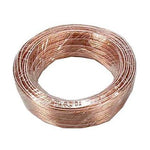 50Ft 22AWG/2 Polarized Speaker Wire Coil CCA Clear Jacket - oneprizes.com