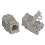 RJ11/12 (Cat3) ToolLess Keystone Jack White - oneprizes.com