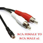 6inch RCA-Female to RCA-Male x2 - oneprizes.com