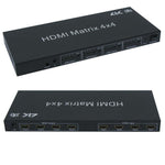 4x4 HDMI Matrix with IR Remote Control Extension, 3D - oneprizes.com