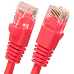 Cat5e Crossover Ethernet Patch Cable Red Booted - oneprizes.com