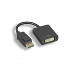 DisplayPort Male to DVI-D Female Adapter Cable with Latches Black - oneprizes.com