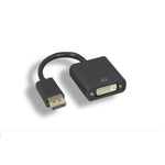 DisplayPort Male to DVI-D Female Adapter Cable W/O Latches Black - oneprizes.com