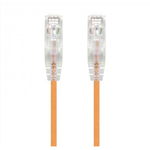 Slim Cat6 Ethernet Patch Cable Booted Orange 28AWG - oneprizes.com