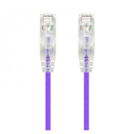 Slim Cat6 Ethernet Patch Cable Booted Purple 28AWG - oneprizes.com