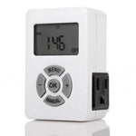 Weekly Digital Timer AM/PM Display Single 3-Prong Outlet - oneprizes.com