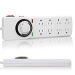 Timer Surge Protector 8-Outlet 5Ft Cord - oneprizes.com