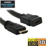 1Ft High Speed HDMI Extension Cable w/Ethernet - oneprizes.com