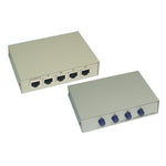 4 Port Manual RJ-45 Share Switch Box, Metal - oneprizes.com