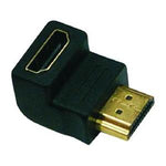 Right Angle HDMI Adapter M/F Gold Plated - oneprizes.com