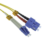 50M LC-SC Duplex Singlemode 9/125 Fiber Optic Cable - oneprizes.com
