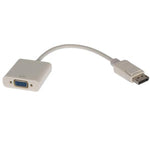 Display Port Male to VGA Female Adapter Cable White - oneprizes.com