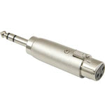 XLR Female to 1/4" Stereo Plug Adapter - oneprizes.com