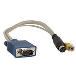 1Ft VGA to S-Video/RCA Cable HD15Male/S-Video F + RCA-F - oneprizes.com
