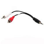 6 inch 3.5mm Stereo Plug to 2xRCA-M Cable - oneprizes.com