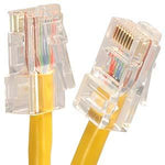 7Ft Cat5E Unshielded Ethernet Network Cable Non Booted Yellow - oneprizes.com