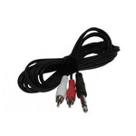 10Ft 1/4" Stereo Plug to 2 x RCA Plug - oneprizes.com