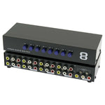 8 Way Audio Video Input Selector 3-RCA - oneprizes.com