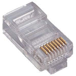 RJ45 Cat.5E Plug Stranded 50 Micron w/Inserter 100pk - oneprizes.com