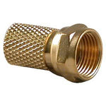 RG6 F-Type Twist-on Connector Gold Plated - oneprizes.com