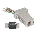 DB9-Male to RJ11/12 (6 wire) Modular Adapter Ivory - oneprizes.com