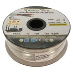 250Ft 16AWG/2C In-wall Speaker Wire, OFC CL2 UL OD-6.2mm White Jacket - oneprizes.com