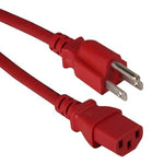 6Ft 18 AWG Universal Power Cord Cable Red - oneprizes.com