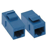 Cat.5E Inline Coupler w/Keystone Latch Blue - oneprizes.com