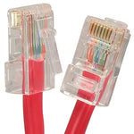 5Ft Cat5E Unshielded Ethernet Network Cable Non Booted Red - oneprizes.com