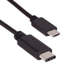 1M USB 2.0 Type C Male to Micro-B Male Cable 480M 3A Black - oneprizes.com