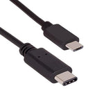 2M USB 2.0 Type C Male to Micro-B Male Cable 480M 3A Black - oneprizes.com