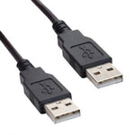 10Ft A-Male to A-Male USB2.0 Cable Black - oneprizes.com