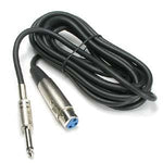 10Ft XLR 3P Female to 1/4" Mono Microphone Cable - oneprizes.com