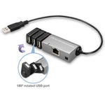 USB 2.0 3-Port Hub with Ethernet Adapter - oneprizes.com