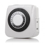 24 Hour Mini Mechanical Timer 2-Prong Plug - oneprizes.com