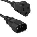 1Ft AC Power Adaptor NEMA5-15J/IEC320 C14 18AWG - oneprizes.com