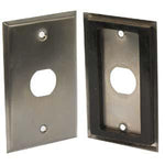 1-Port Single Gang Stainless Steel Wallplate with Water Seal - oneprizes.com