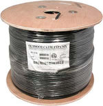1000Ft Cat5e Shielded Outdoor Direct Burial Network Bulk Cable Black, UL Listed - oneprizes.com