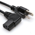 3Ft Right Angle Power Cord NEMA5-15P/IEC320 C131 18AWG - oneprizes.com