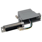 DB25 Male to RJ12 (6 Wire) Modular Adapter Gray - oneprizes.com