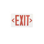 Plastic LED Exit Sign with Backup Battery Red - oneprizes.com