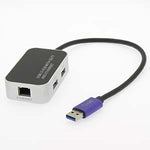USB 3.0 3-Port Hub with Ethernet SD/TF Reader - oneprizes.com